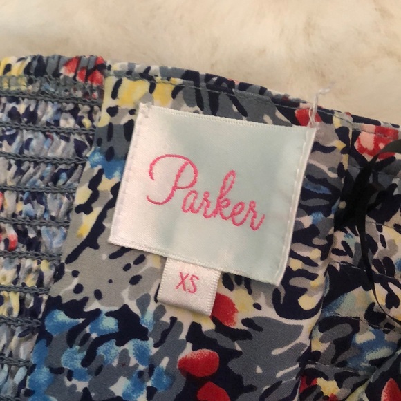 Parker Floral Silk Strapless Mini Dress - Picture 7 of 7